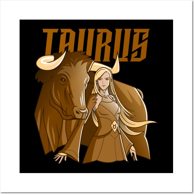 Taurus / Zodiac Signs / Horoscope Wall Art by Redboy